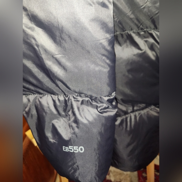 EDDIE BAUER EB500 WOMEN'S  LUNA PEAK BLACK HOODED DOWN PUFFER SIZE XL - Picture 4 of 6